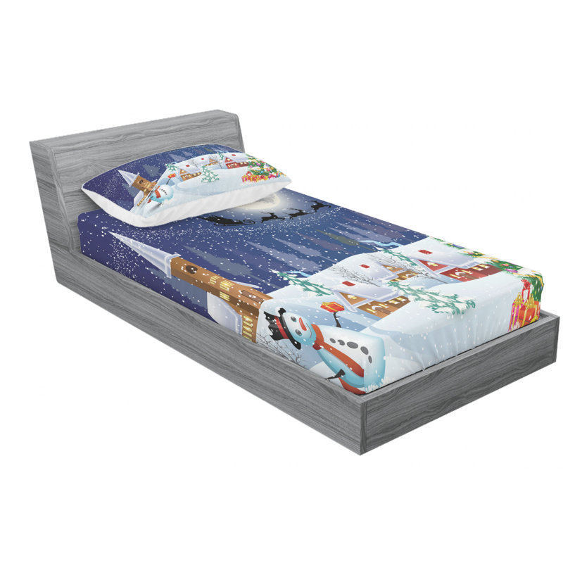 Microfiber Sheet Set, Twin Sheet Set with Fitted Sheet