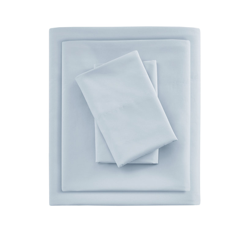 Smart All Season Microfiber Sheet Set, California King, Aqua