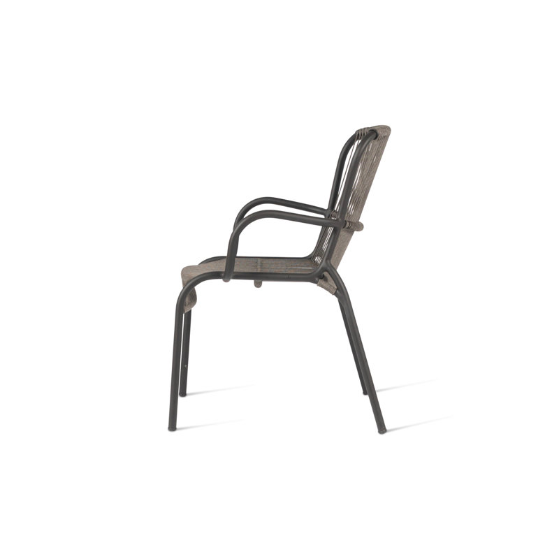 Loop Outdoor Dining Armchair, Gray