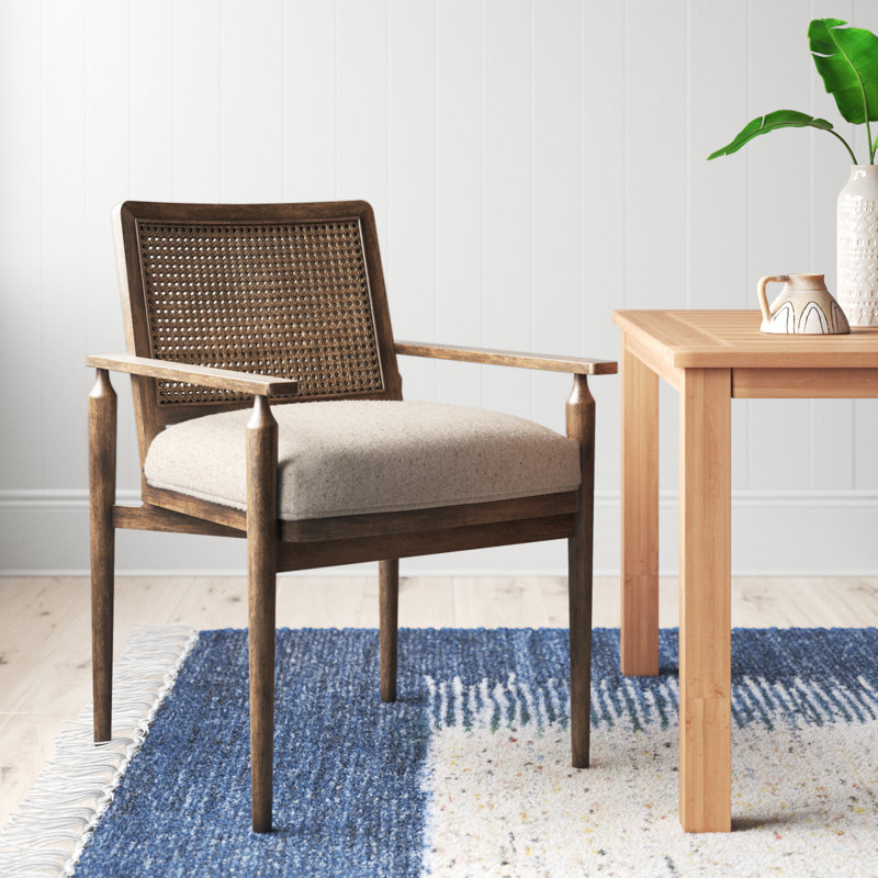 Bauder 20.5'' H Fabric Upholstered Armchair, Beige Fabric