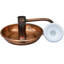Handmade Americana Copper Candleholder With Ceramic Top