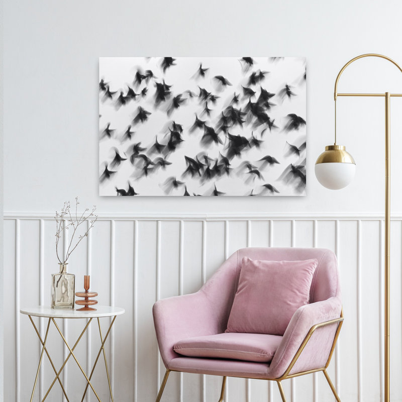 Dashiell Contemporary Art Contemporary Bird Fly Wall Art 1 Piece Wrapped Canvas Wall Art, 91.44 cm H x 60.96 cm W