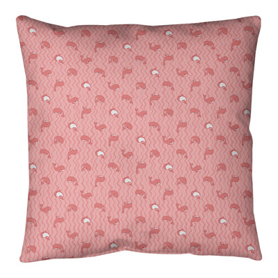 Coussin décoratif et insert Whales