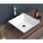16X16 Inch White Ceramic Square Vessel Bathroom Sink