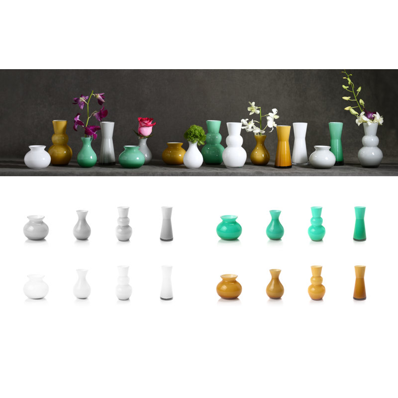 Vase de table Alaina, Ambre