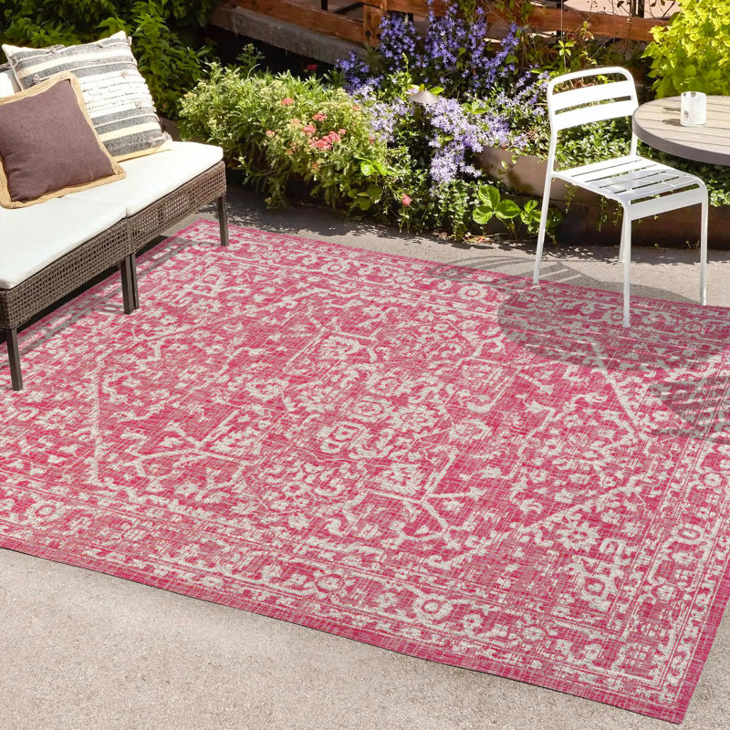 Tapis d'intérieur / d'extérieur Massimo Bohemian Medallion, Rectangle 5 pi 3 po x 7 pi 7 po