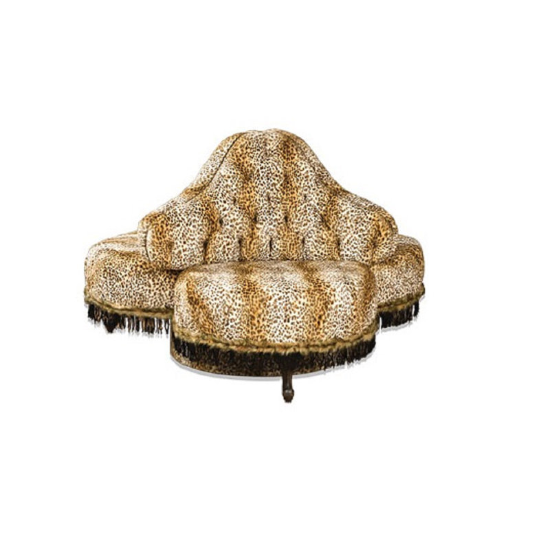 Settee, Como Emerald, French Dark Chocolate, Natural