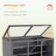 Wooden Hamster Cage Exercise Play House Pen with Tray Openable Top