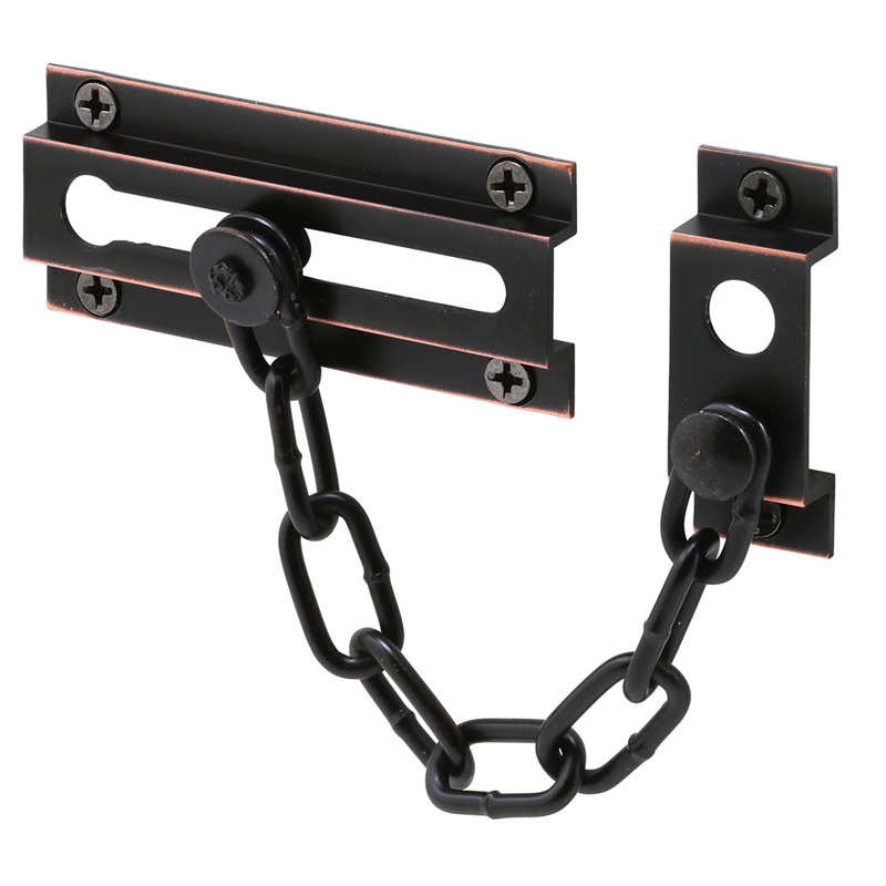 Garde-chaîne Prime-Line, Bronze huilé, H 0,7 po x l 2,55 po x P 0,85 po