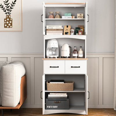 Armoire de rangement de cuisine blanche
