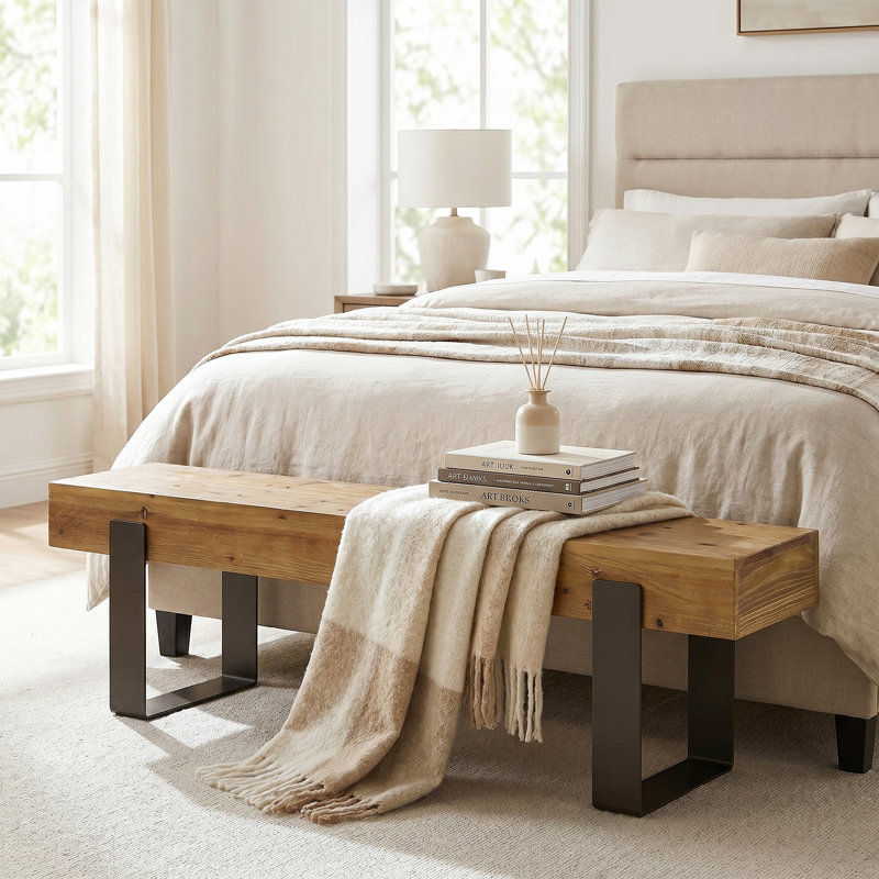 Solid Wood Bench