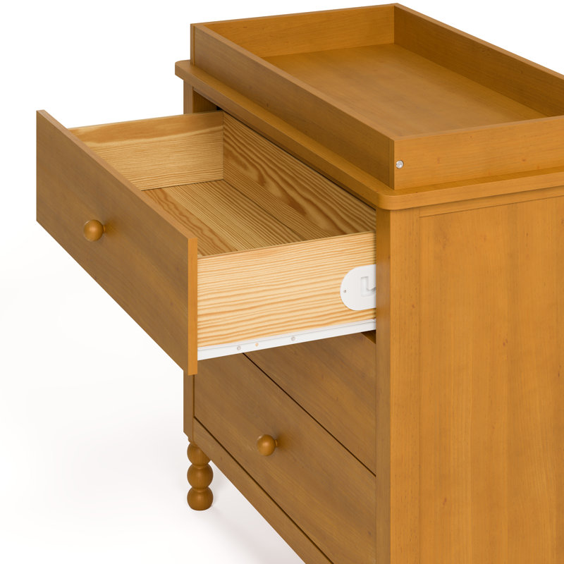 Rio 3 Drawer Chest With Changing Topper, Almond