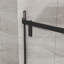 Porte de douche néo-angle sans cadre avec base en acrylique, 36 po P 36 po X P 72 po H, conception pivotante pour petite salle de bain, porte de douche