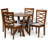 4 - Person Solid Wood Solid Wood Top Pedestal Dining Set