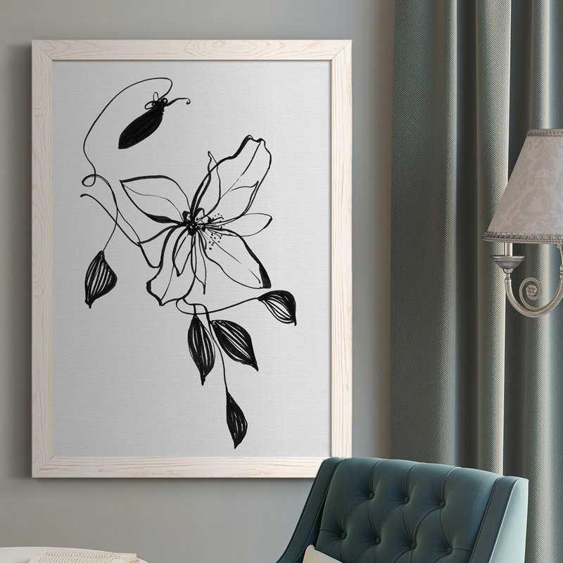 Wild Clematis I - reproduction de photo sur toile simple, Blanc, H 37,5 po x l 27,5 po x P 1 po