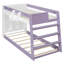 Lit superposé simple XL avec étagères de rangement et panier de rangement pour la barrière de sécurité-1357015933