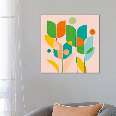 «Circles Shapes Tulips» par Ana Rut Bré - impression d'art graphique