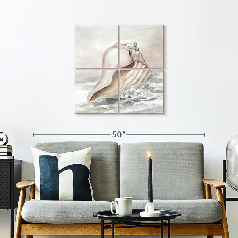 Bord de mer Aletra délavé II, H 26 po x l 26 po