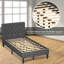 Base de lit simple tapissier Harriet Bee