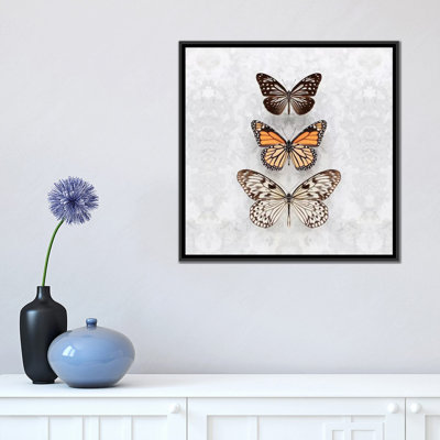 Papillons à trois taches sur toile