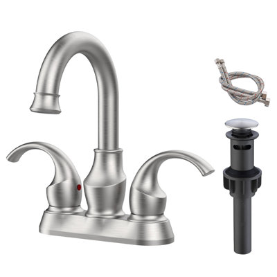 Bathroom faucet with 360 degree turn spout