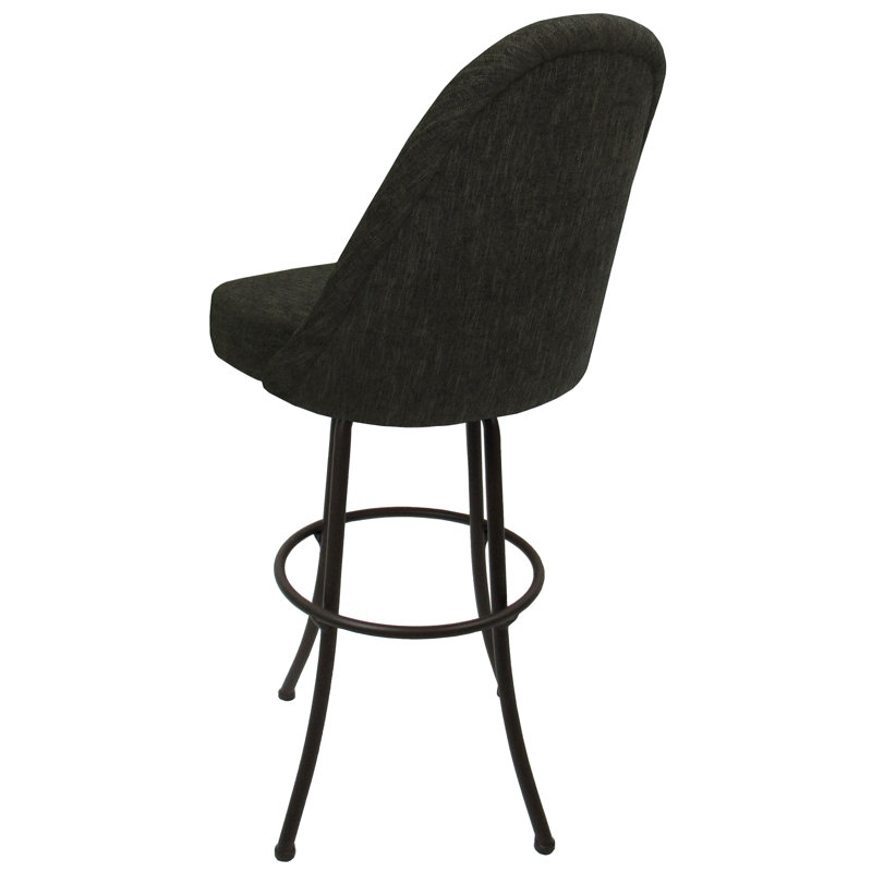 Houde Swivel Metal Counter Bar Stool 26" M-235 - Basin Beige - Coffee, Counter Stool (26” Seat Height), Coffee, Sanora Brown