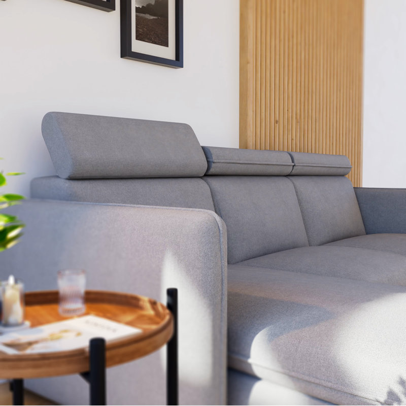 3 Seater Sofa Bed, Light Grey