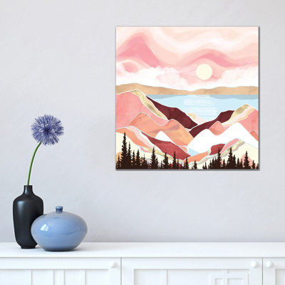 Autumn Lake Sunrise - Print on Canvas