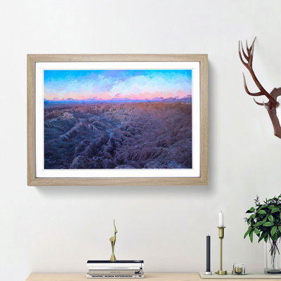 Anza-Borrego Desert California in Abstract - Picture Frame Graphic Art Print