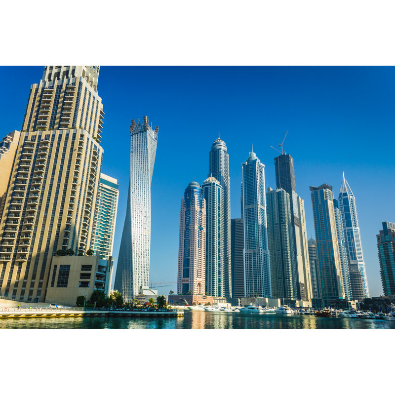 High Rise Buildings In Dubai, UAE by Alan64 - Wrapped Canvas Print, 61cm H x 91cm W