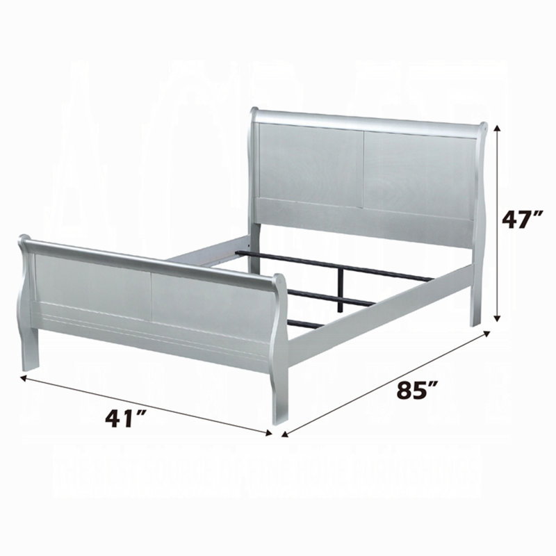 Louis Philippe Bed, Platinum, Twin