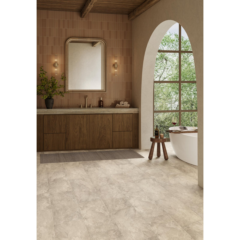 Nouveau carreau de vinyle de luxe ADURA®Flex avec Microban® Lagos 12 po x 24 po x 2,5 mm dans une station balnéaire avec couche d'usure de 20 mil