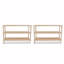 18 Pair Solid Wood Shoe Rack