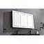 Armoire à pharmacie 48 "à DEL X30" avec lumières, gradateur, désembueur, horloge, affichage de la température et USB