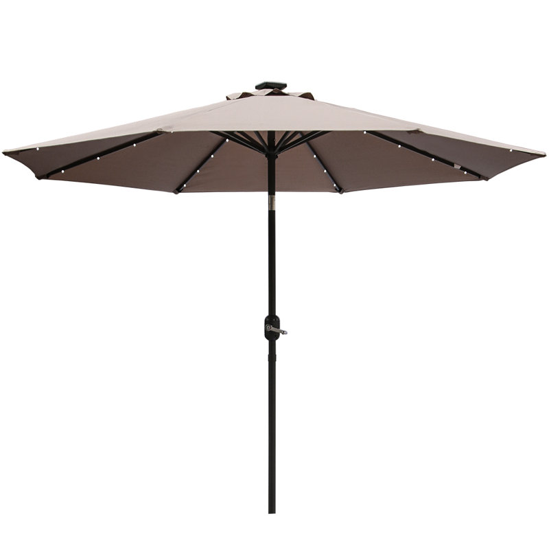 270 cm W X 270 cm D Market Parasol with Crank Lift