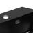 26.77" W Black Irregular Corner Undermount Kitchen Sink