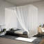 Moustiquaire suspendue Vidaxl 156 filet blanc-113219904