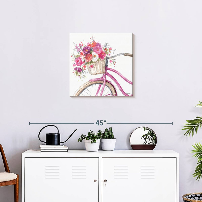 Harnek visiblement rose, H 20 po x l 20 po