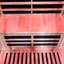 Sauna infrarouge lointain avec éclairage Bluetooth et DEL