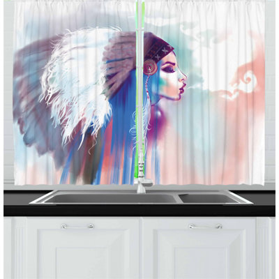 Pointed Kitchen Curtain