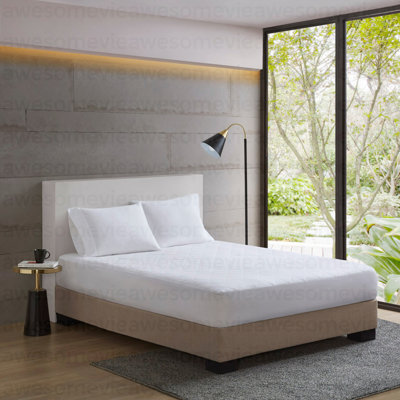 Protège-matelas matelassé en coton percale