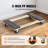 Furniture Dolly, 1000 lbs Load Capacity, 18" x 30", 4 x 3" PP Swivel Casters, Heavy-Duty Hardwood Furniture Moving Dolly, Mover's Dolly, Moving Cart with Wheels for Heavy Furniture Home Cleaning