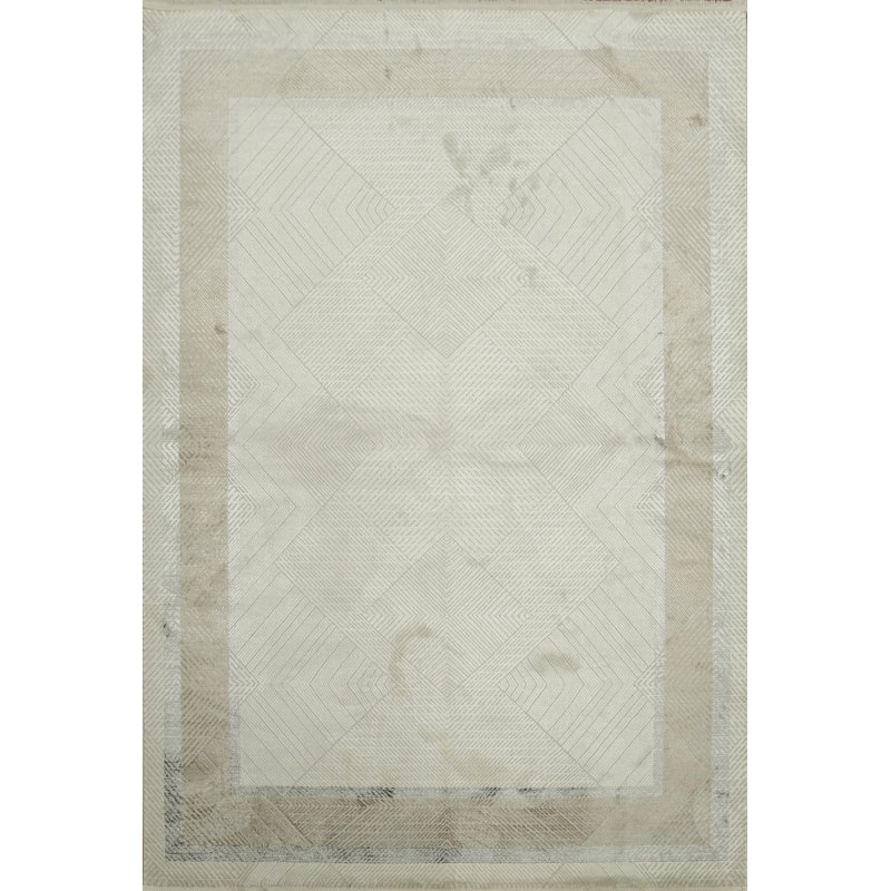 Neutral Geometric Rug 5x8
