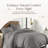 Whisper Organic 100% Organic Cotton Duvet Cover King Size - Naturally Soft Lightweight & Cooling Duvet Cover Set With Decorative Shams - Premium Gots Certified 300 Thread Count Sateen Weave (King, Stone)-117402481-117402480