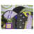 Vert / jaune / mauve