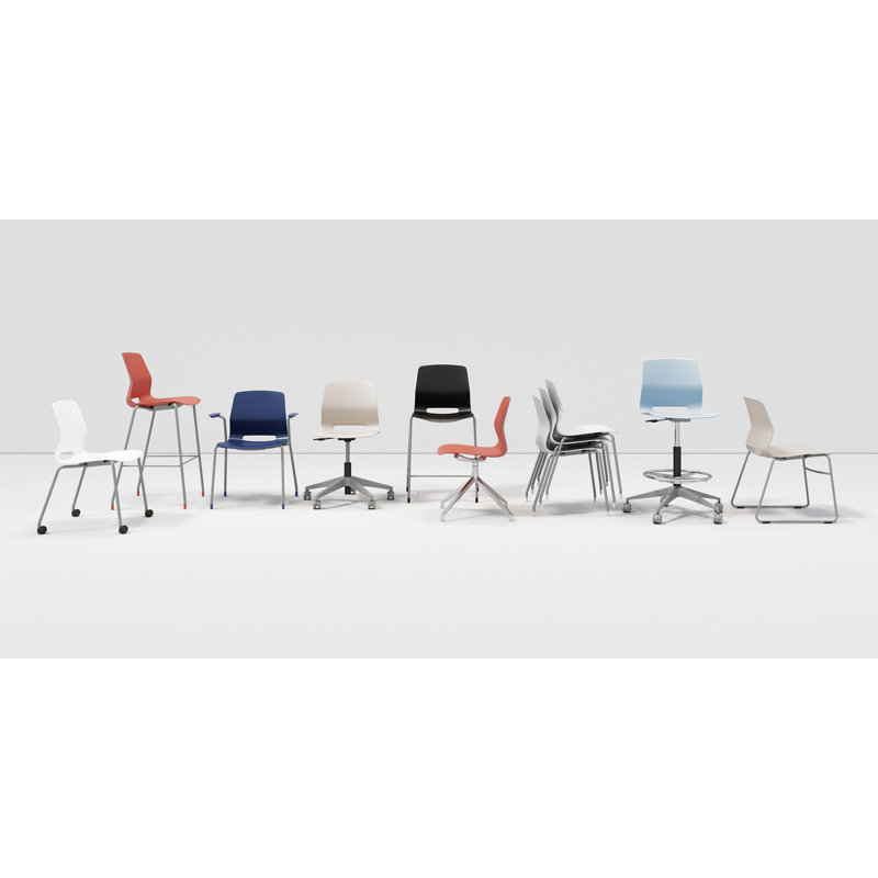 Chaise empilable Wille, Bleu marine