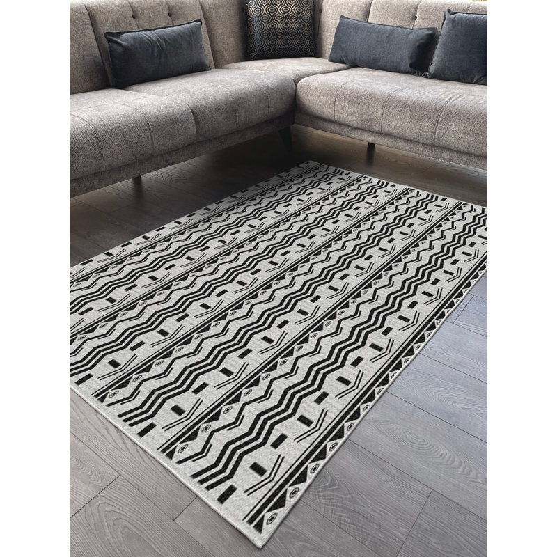 Tapis en coton Dianna, Carré 2 pi 7 po