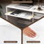 Bureau d'ordinateur Clarance avec station de charge Station de travail de table de jeu 43,5 po avec support pour unité centrale de clavier