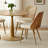 4 - Person Dining Table Sets With 39.5'' Round Table & 4 Upholstered Boucle Chairs
