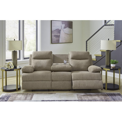 Needham Reclining Sofa With Drop Down Table by Ebern Designs